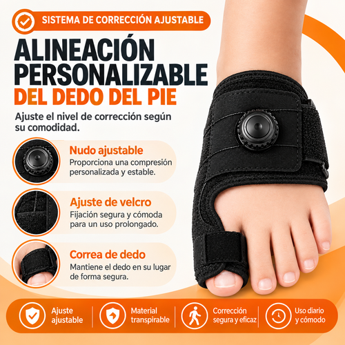 BuniFlex — Corrector y separador de dedos para el cuidado diario de tus pies.