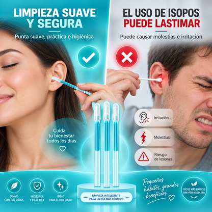 BASTONCILLOS DE GEL PARA LIMPIEZA DE OÍDOS